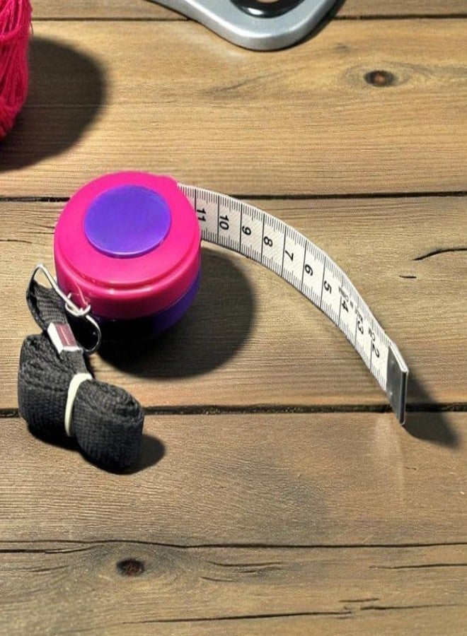 Zenith Retractable Body Measuring Tape, Multicolor, 300 cm Length, Lock Pin Button Feature, Polyester Material for Body Measurement, Tailoring, Sewing Accessories (Retractable 300 cm Tape Multicolor) - Image 4